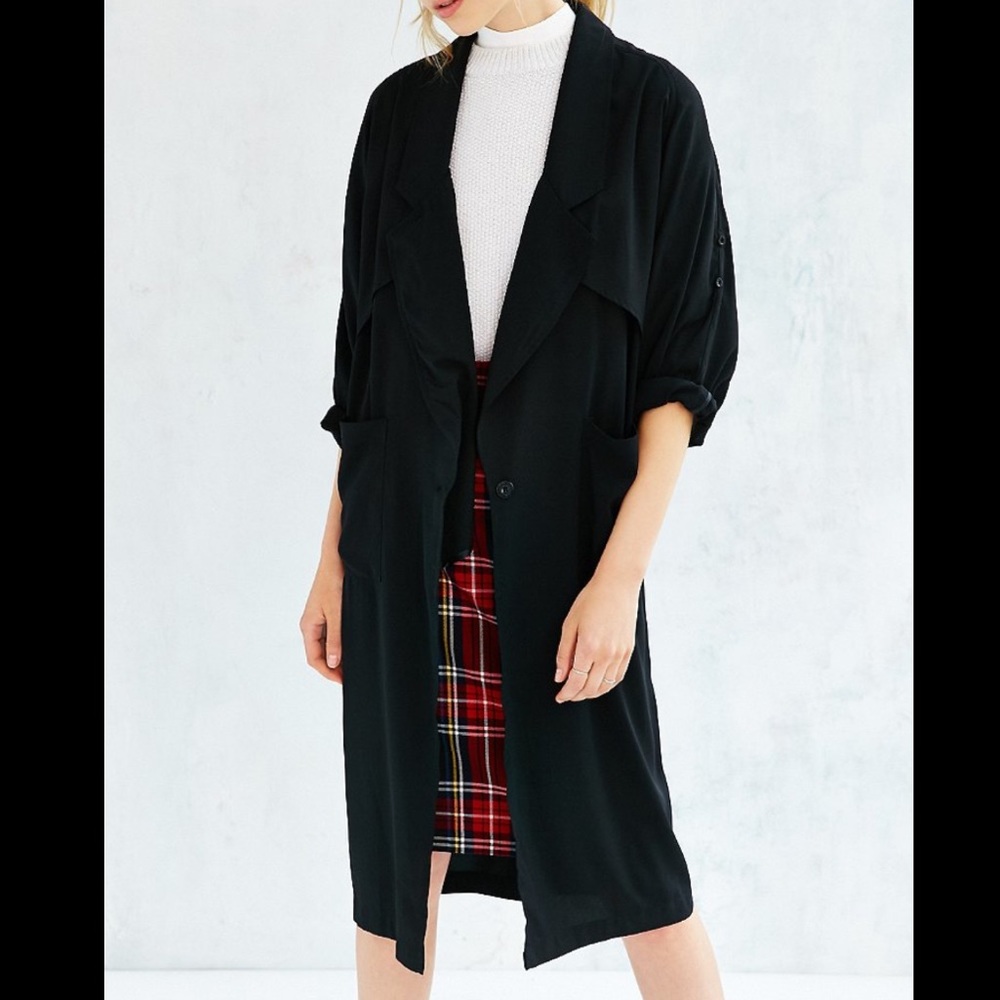 UNIF DRAPEY DOLEMAN TRENCH COAT blazer XS